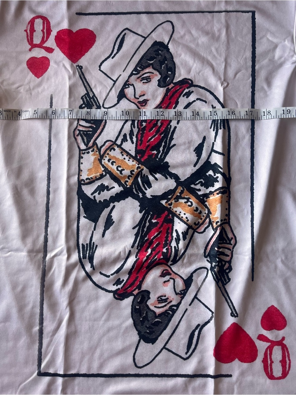 Queen of Hearts Graphic Tee — Red, Black, Gold